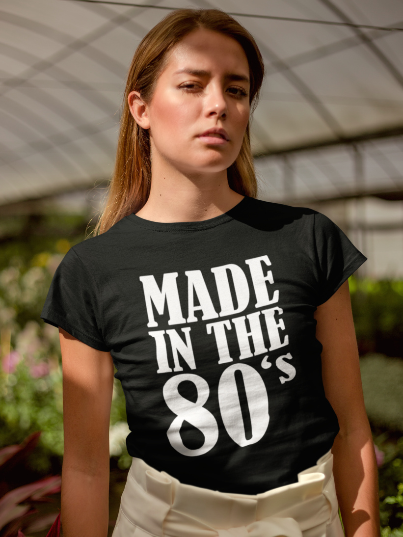 Tricou Negru Made in 80's