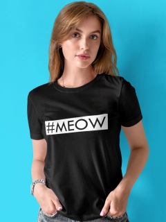 TRICOU MEOW NEGRU