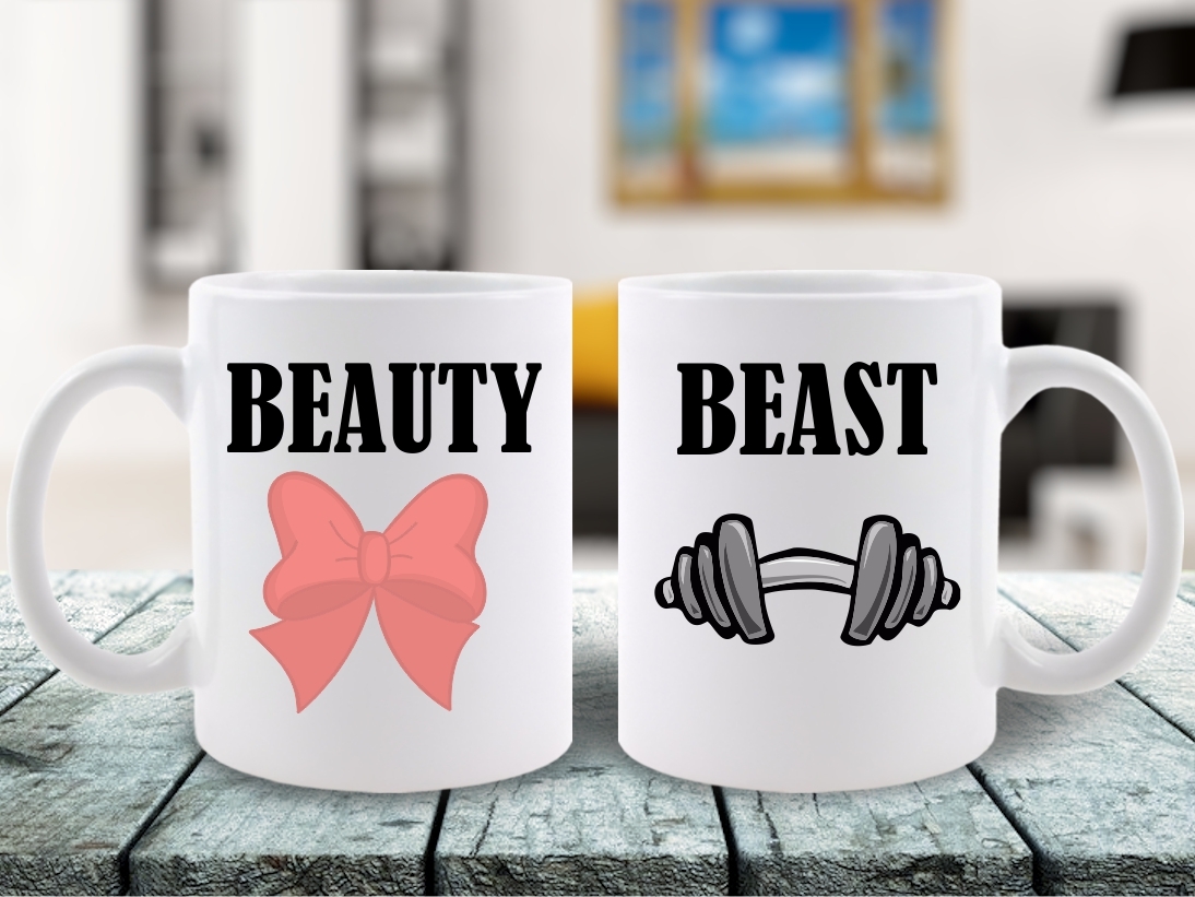 CANA SET CUPLU ZIUA INDRAGOSTITILOR BEAUTY AND THE BEAST 1