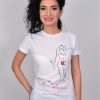 TRICOU ALB BRIDE TO BE