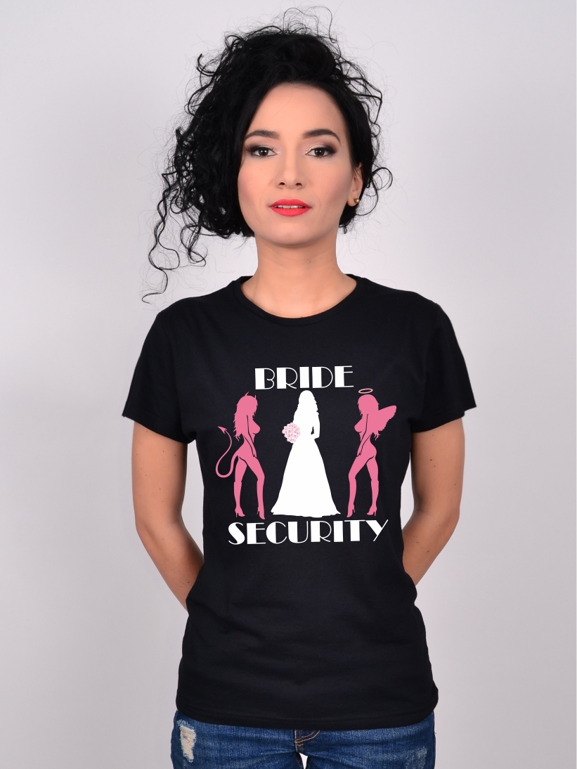 Tricou Petrecerea Burlacitelor Bride Security