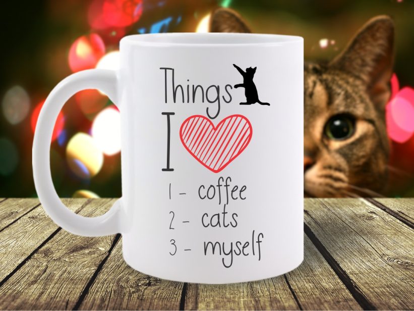 Cana Mesaj Things I Love: Coffee, Cats, Myself