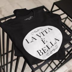 TRICOU LA VITA E BELLA DETALIU
