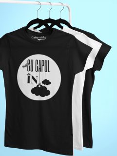 TRICOU NEGRU CU CAPUL IN NORI DETALIU 2