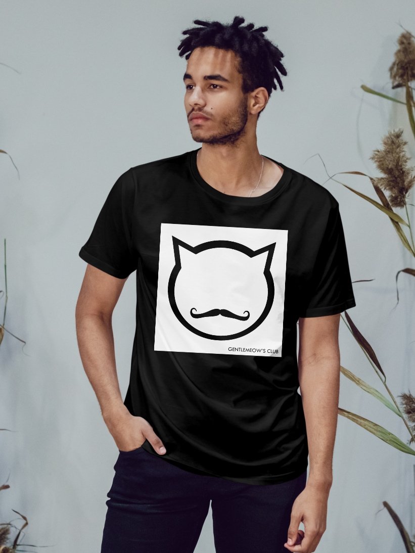 Tricou Barbati Negru Gentlemeows Club