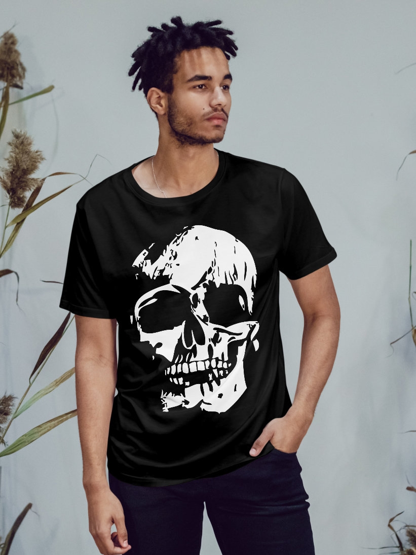 Tricou Barbati Negru Craniu CSTI