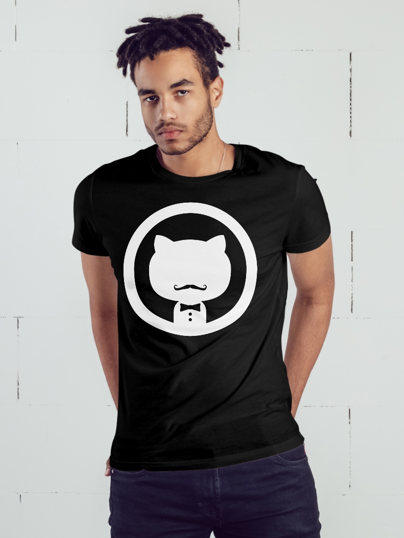 Tricou Barbati Negru Gentlemeow