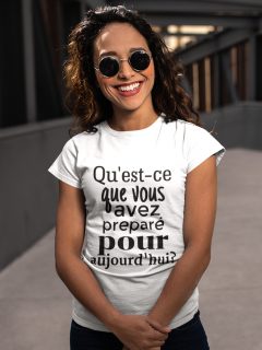 TRICOU ALB QUEST CE QUE VOUS AVEZ PREPARE