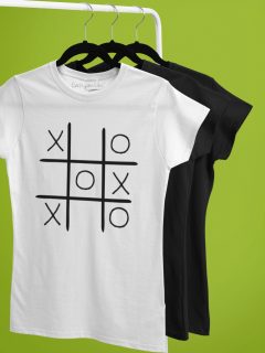 TRICOU ALB X SI ZERO NEGRU DETALIU 2