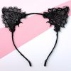 BENTITA URECHI PISICA DANTELA NEAGRA