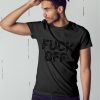 TRICOU BARBATI NEGRU F CK OFF