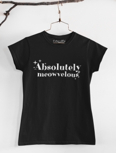 TRICOU CU PISICI ABSOLUTELY MEOWELOUS DETALIU