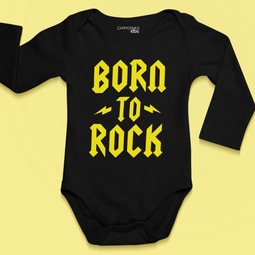 Body Bebelusi Born To Rock Negru