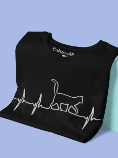 TRICOU CAT PULSE NEGRU DETALIU