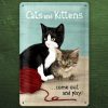 PLACA MARE CATS AND KITTENS 20X30 2