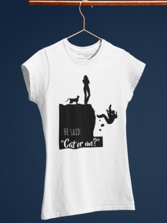 TRICOU ALB HE SAID CAT OR ME2 DETALIU 2