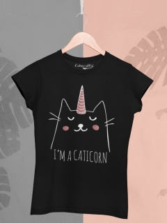 TRICOU CU PISICI IM A CATICORN DETALIU 2