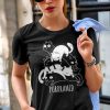 TRICOU CU PISICI PURRAMID NEGRU