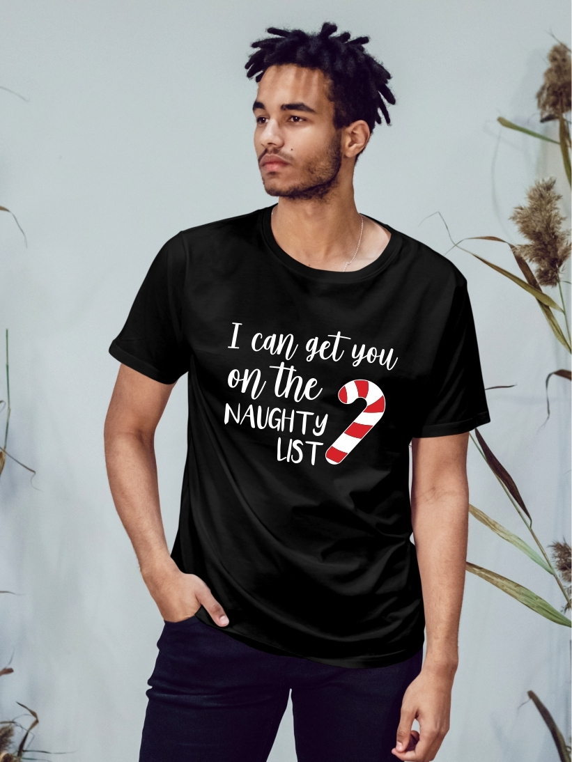 Tricou Bărbați Mesaj I Can Get You On The Naughty List