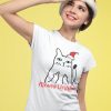 TRICOU MEOWY CHRISTMAS ALB