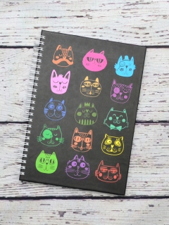 AGENDA CU PISICI COLORATE