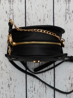 GEANTA CAP PISICA NEGRU CU AURIU DETALIU