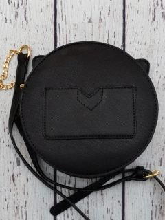 GEANTA CAP PISICA NEGRU CU AURIU SPATE