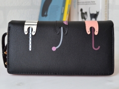 PORTOFEL CU PISICI NEGRU SPATE 1