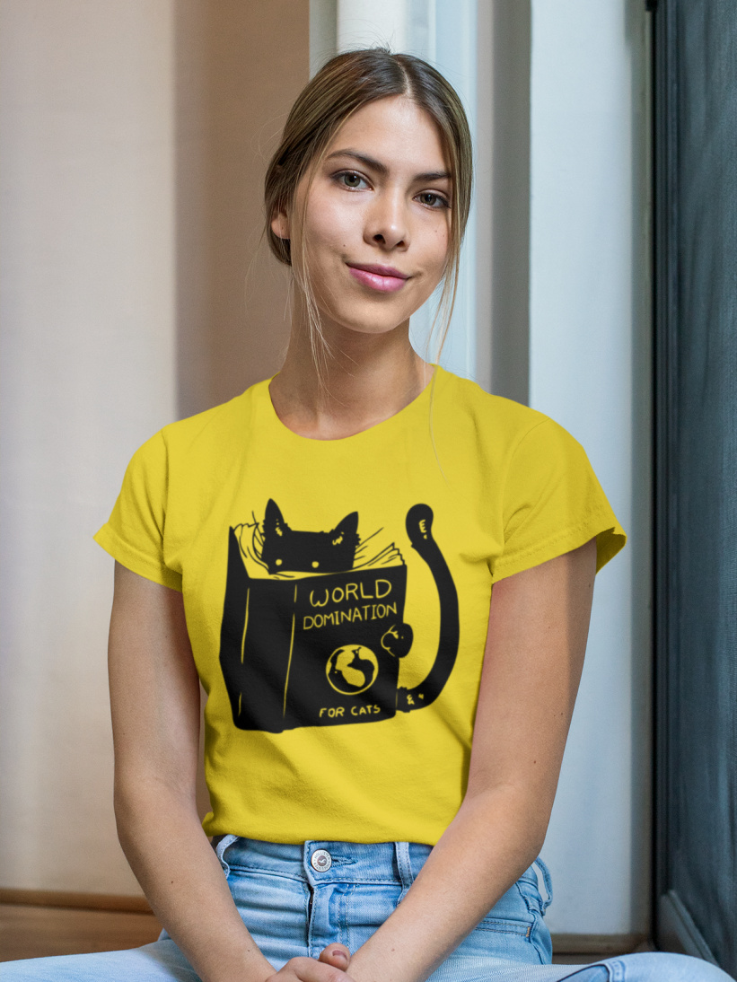 TRICOU WORLD DOMINATION FOR CATS GALBEN