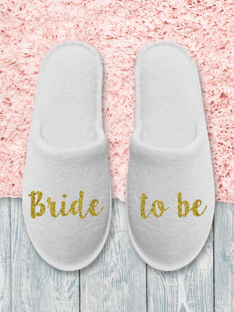 Papuci Mireasa Bride To Be Auriu