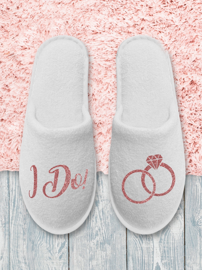 Papuci Mireasa I Do Rose Gold