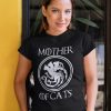 TRICOU CU PISICI MOTHER OF CATS NEGRU V2