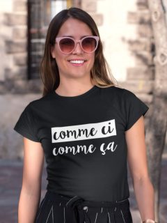 TRICOU NEGRU COMME CI COMME CA