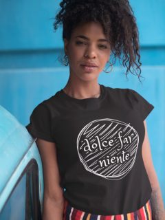 TRICOU NEGRU DOLCE FAR NIENTE