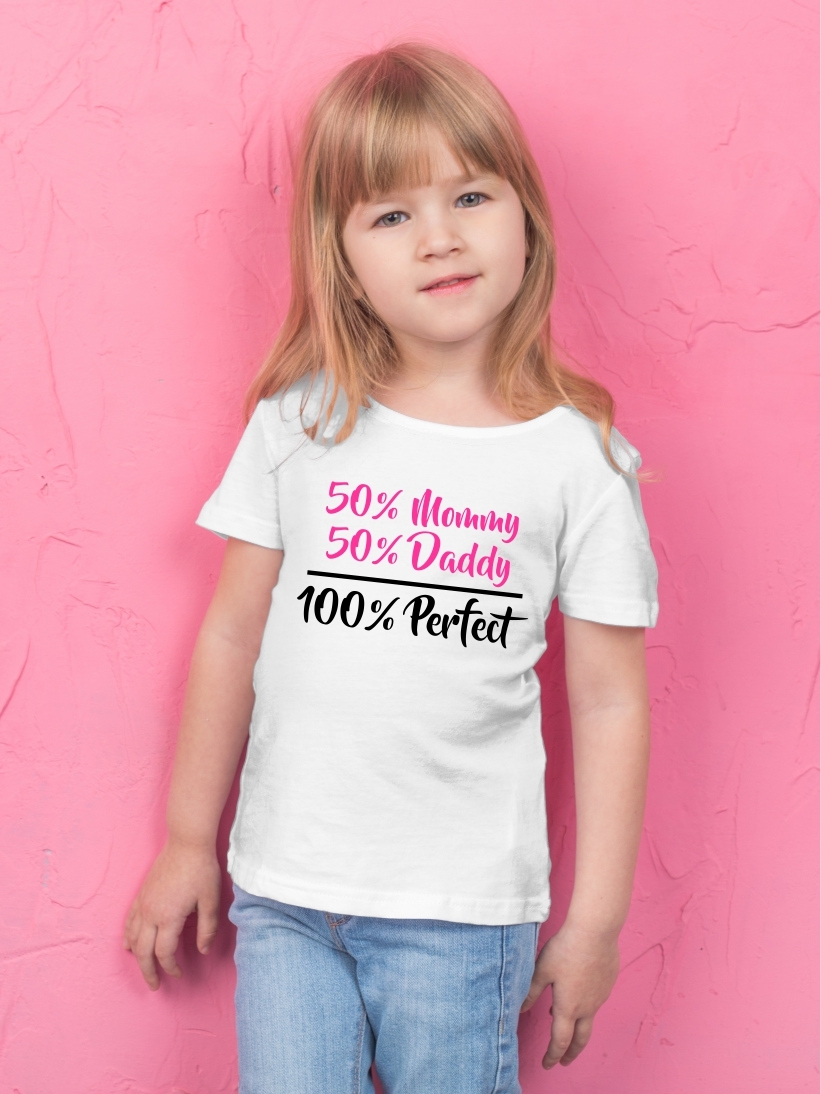 Tricou Copii cu Mesaj 100% Perfect