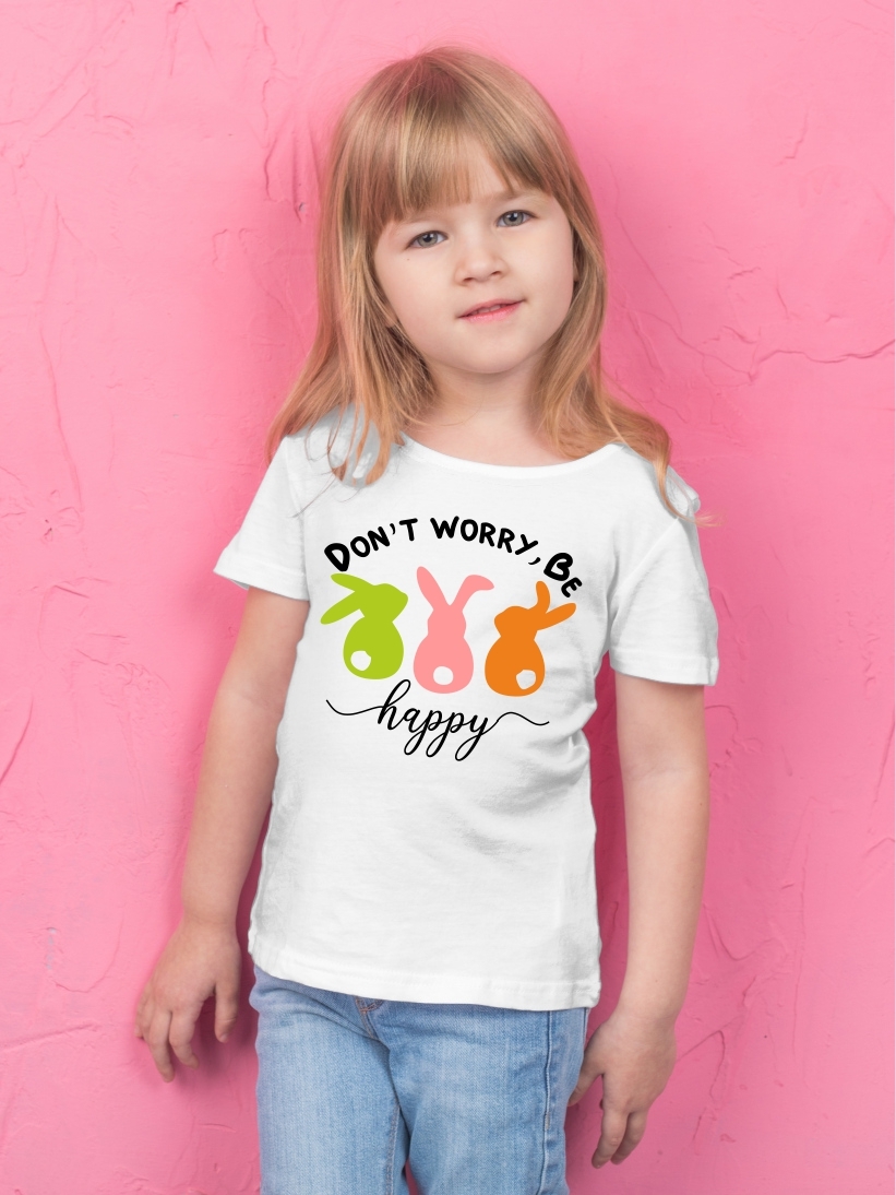 Tricou Copii cu Mesaj Don`t Worry, Be Happy