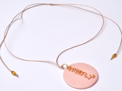 MEDALION CERAMICA ROZ MEOW 2