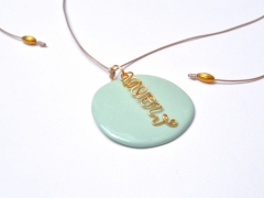 MEDALION CERAMICA VERDE MENTA DETALIU