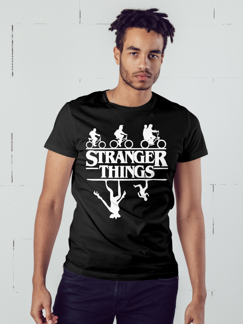 Tricou Barbati Stranger Things - Upside Down