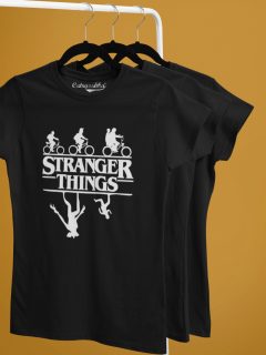 TRICOU STRANGER THINGS BICICLETE DETALIU 2