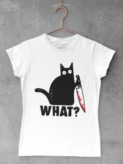 TRICOU WHAT CUTIT ALB DETALIU 2