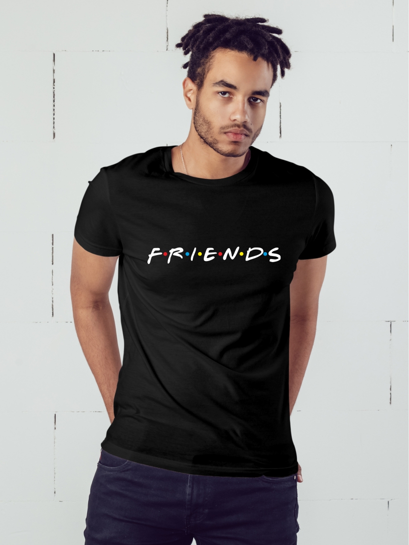 Tricou Barbati Friends Negru