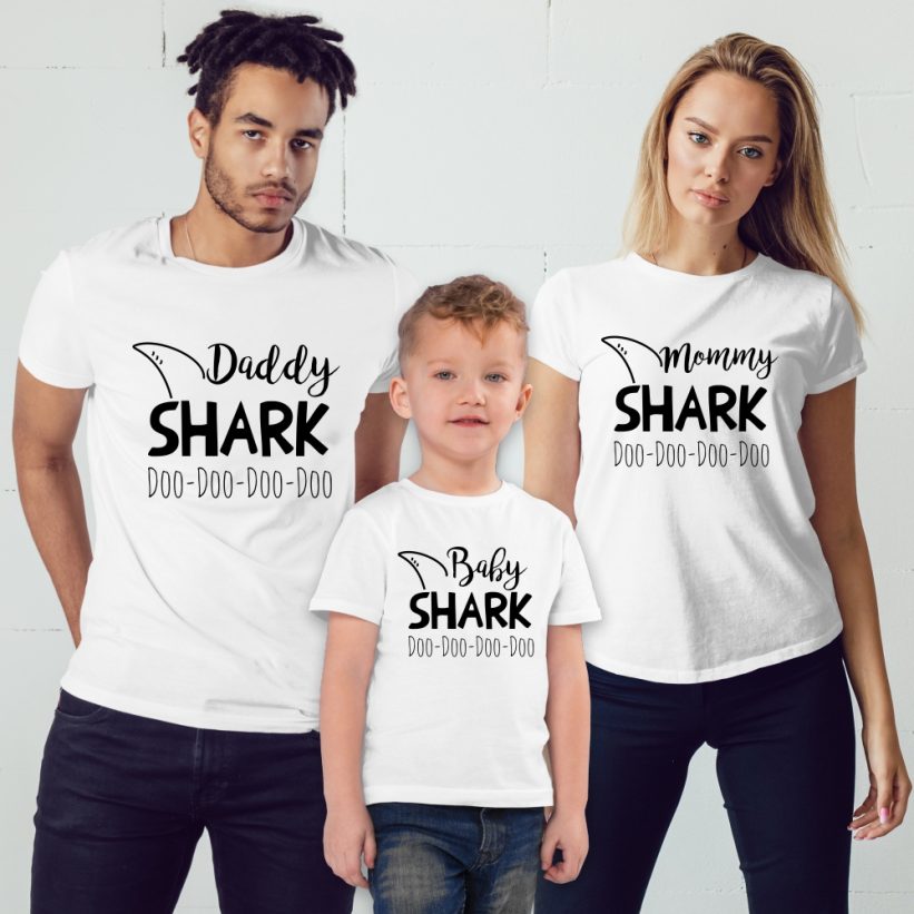 Set Tricouri Familie Baby Shark