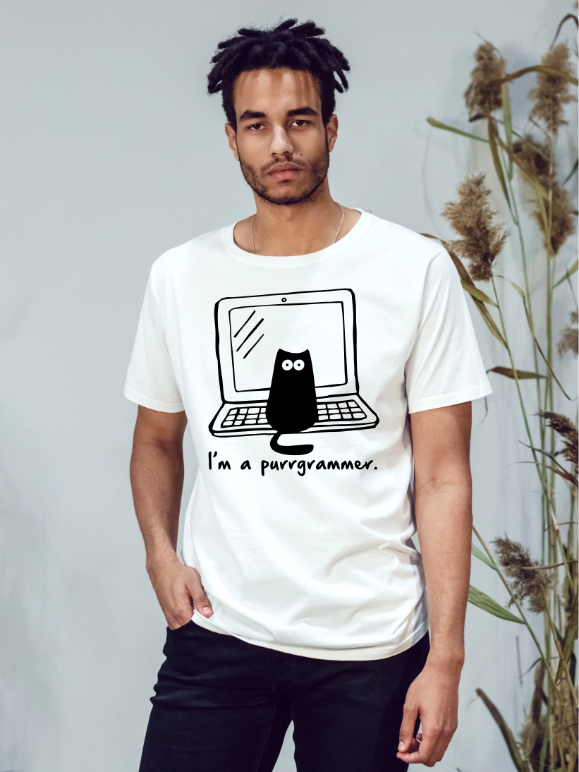 Tricou Barbati I'm Purrgrammer