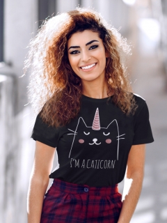 TRICOU CU PISICI IM A CATICORN