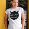 TRICOU MEOW CLASIC ALB