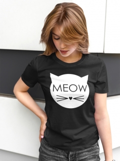 TRICOU MEOW CLASIC NEGRU