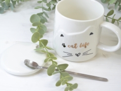 CANA ALBA CU CAPAC SI LINGURITA CAT LIFE DETALIU