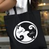 SACOSA BUMBAC NEAGRA YIN AND YANG