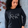 SWEATSHIRT CAT ONE LINE